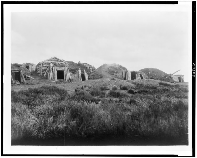 Description of  Title: [Hooper Bay homes, Hooper Bay, Alaska].  <br />Date Created/Published: c1929.  <br />Photograph by Edward S. Curtis, Curtis (Edward S.) Collection, Library of Congress Prints and Photographs Division Washington, D.C.