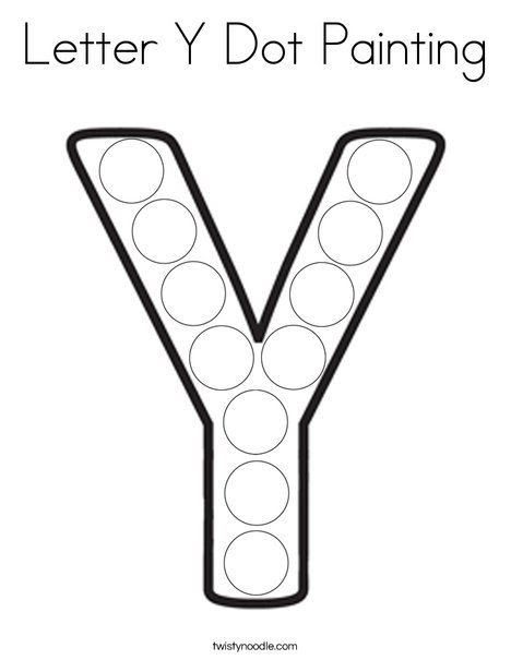 Letter Y Coloring Page For Preschool  321+ File for DIY Tshirt, Mug