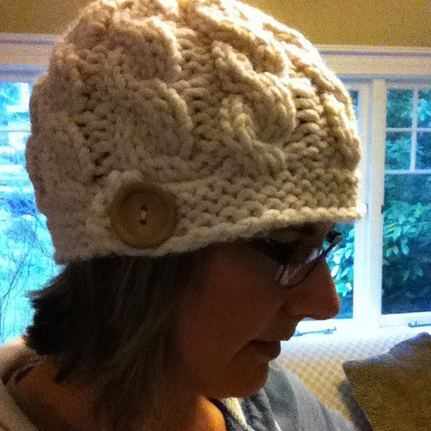 My new hat from Kristie at OCD