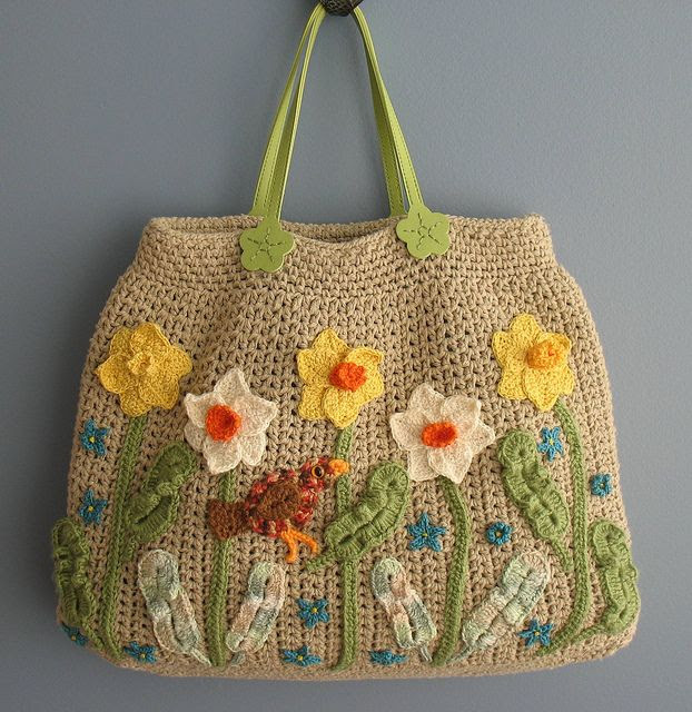 crocheted bag