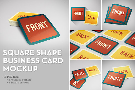 Download Free Download Square Shape Business Card Mockup PSD Mockups.