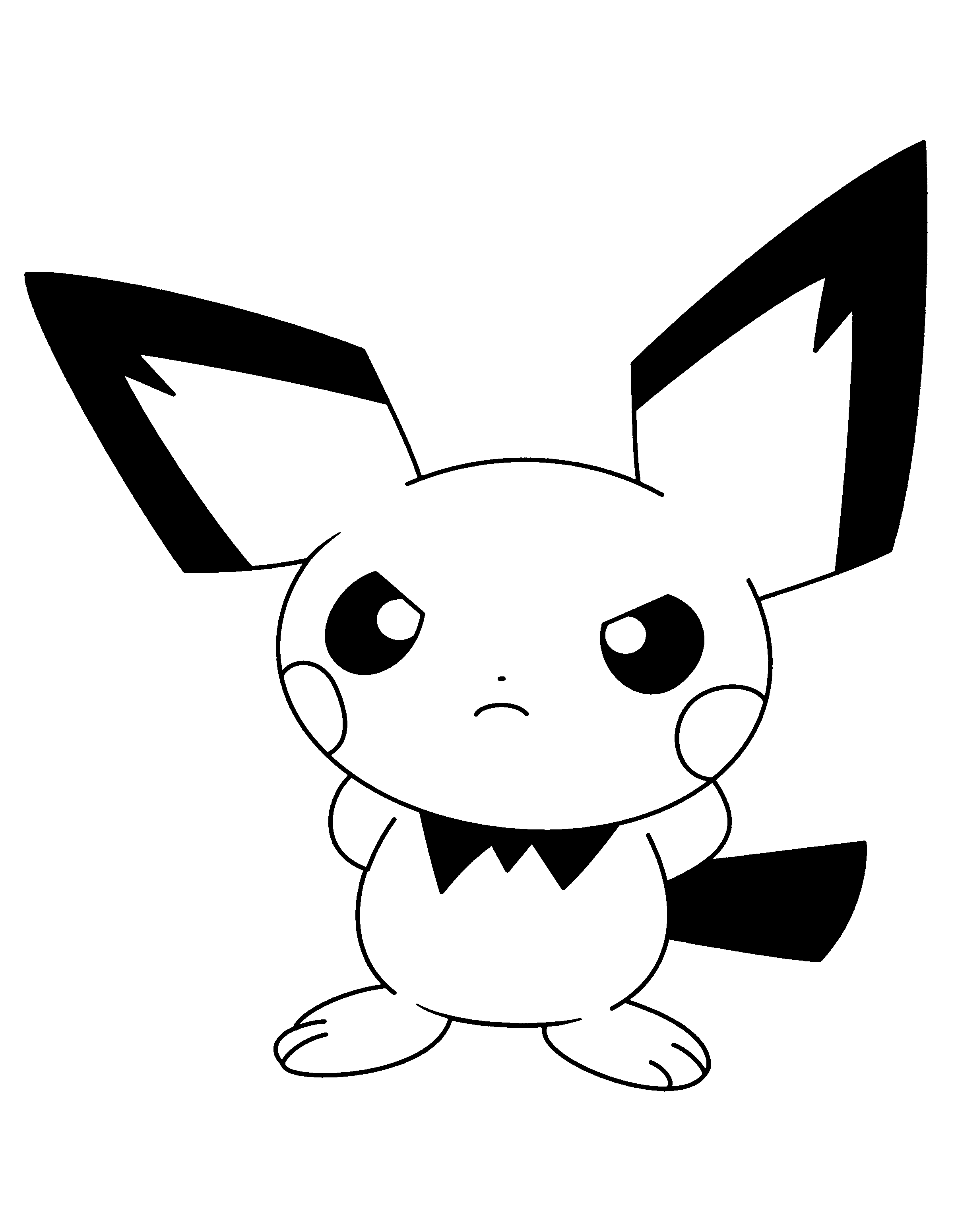 Pichu Ausmalbild : Beste 20 Ausmalbilder Pokemon Pikachu - Beste