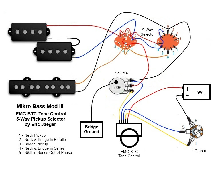 Emg Active Bas Pickup Wiring Diagram