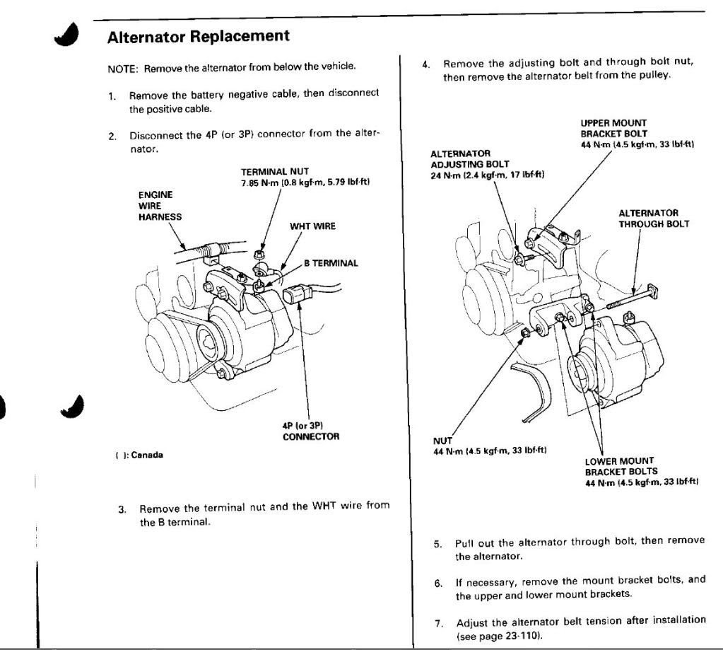 Honda Civic Alternator Belt