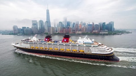 Disney Cruise Ship In New York Harbor
