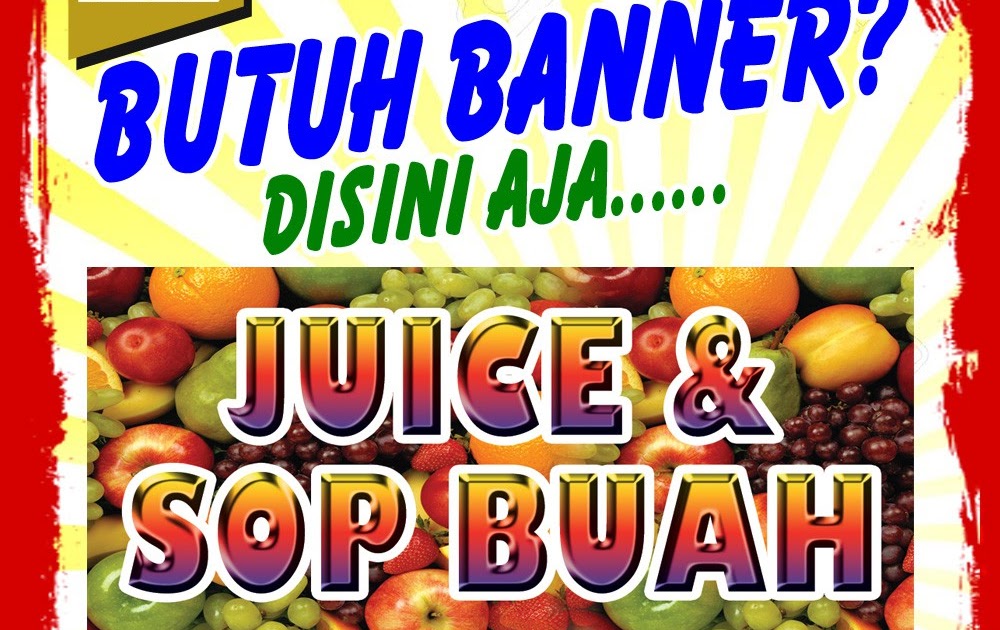 Spanduk Jus Buah Keren