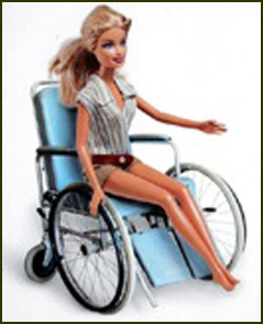 Barbie silla de ruedas