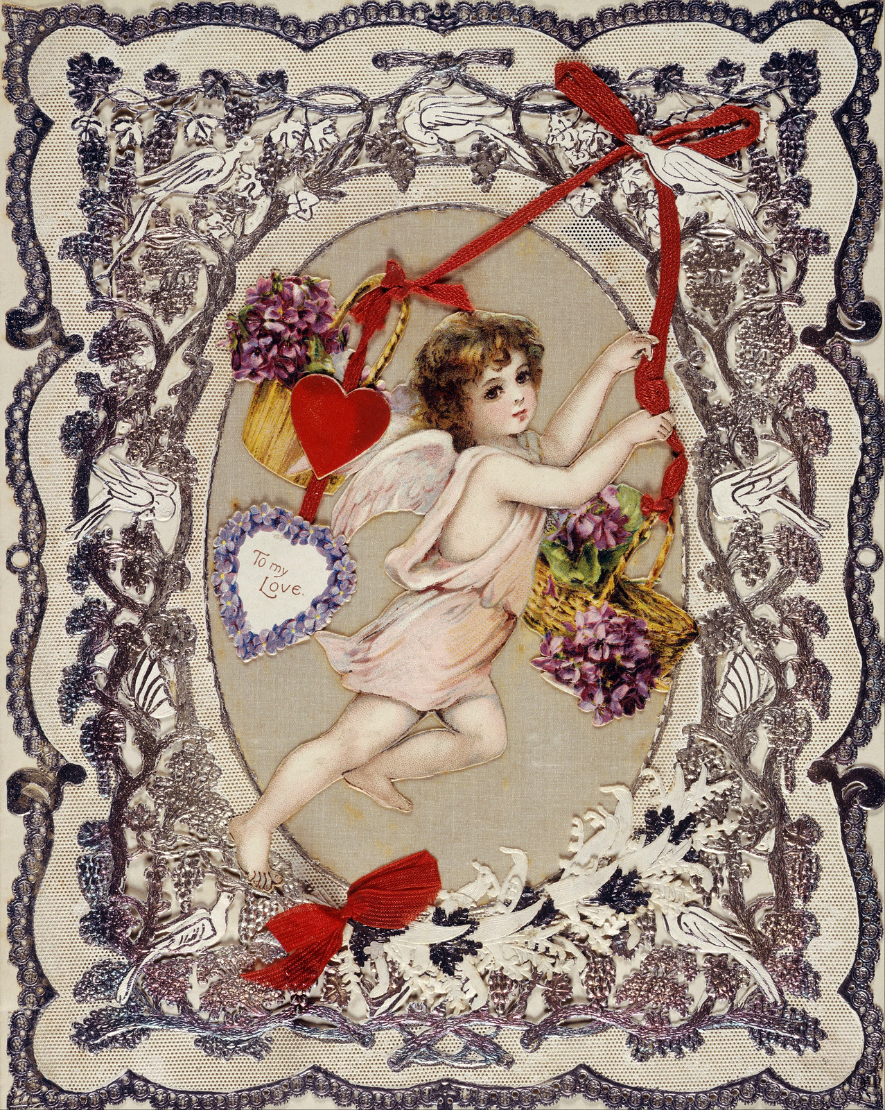 Victorian Valentine Card, 1870