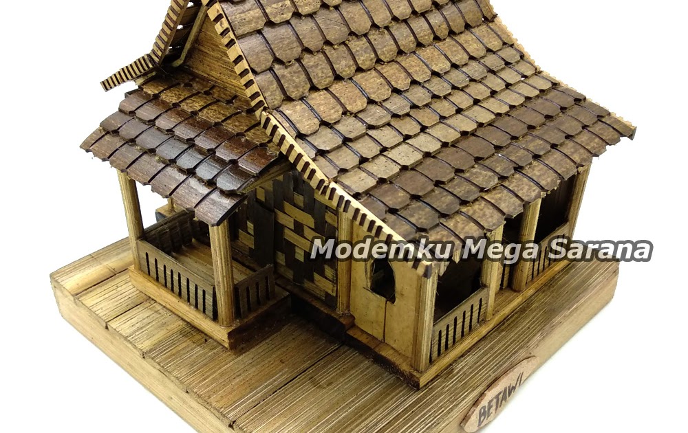 Cara Membuat Miniatur Rumah Dari Bambu