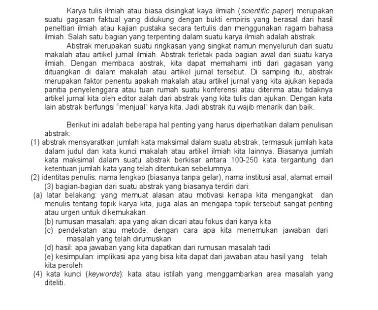Karya Tulis Ilmiah Tentang Makanan Cepat Saji