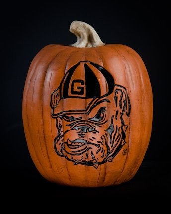 Georgia Bulldogs Resin Pumpkin