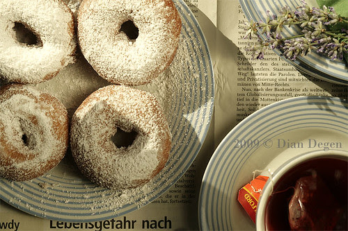 donuts and tea
