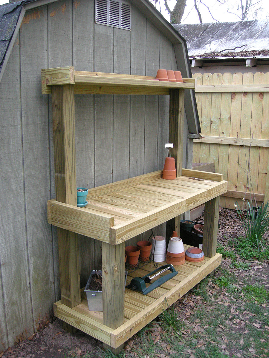 Tips Home Design Potting Benches Plans