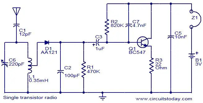 Fm Receiver Circuit Diagram Using Transistor - Circuit ...
