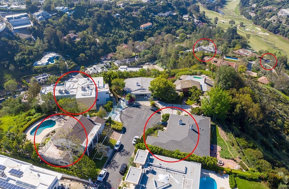 REVEALED: Elon Musk's sprawling $85M six-property empire in LA - as the wild Tesla CEO puts two of the homes on the market after rant about giving up possessions and days before new baby was born(19 Pics)