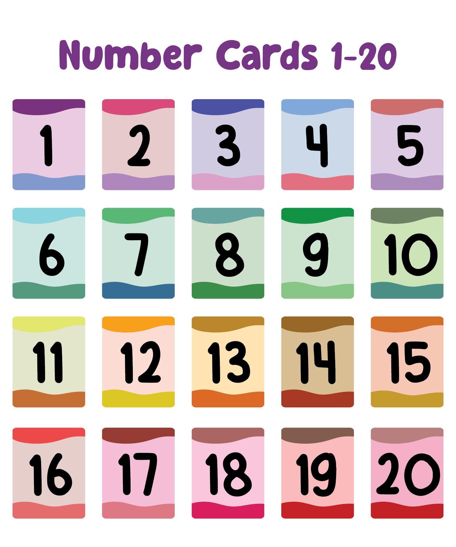 Numbers Flashcards 1-20