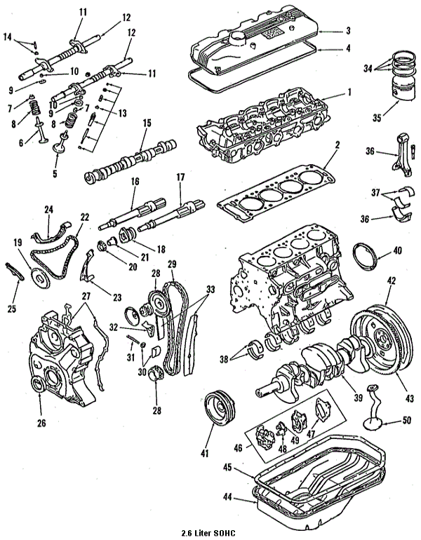 Mitsubishi Engine Part Diagram