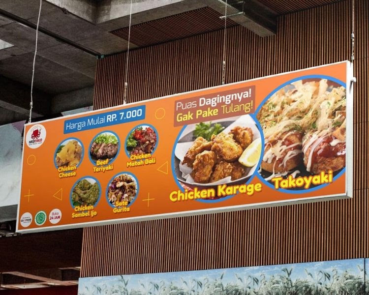 Spanduk Kedai Makanan gambar spanduk