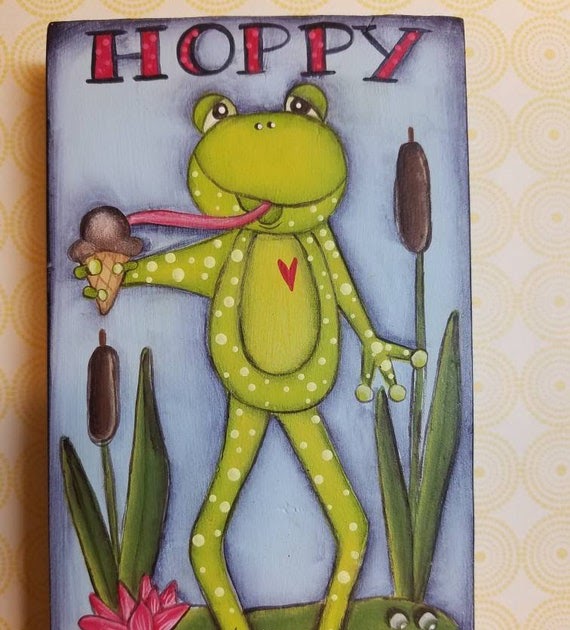 How To Draw A Lily Pad With A Frog On It
