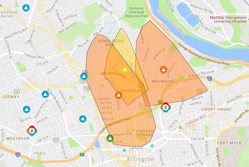 Dominion Power Outage Map Map With States