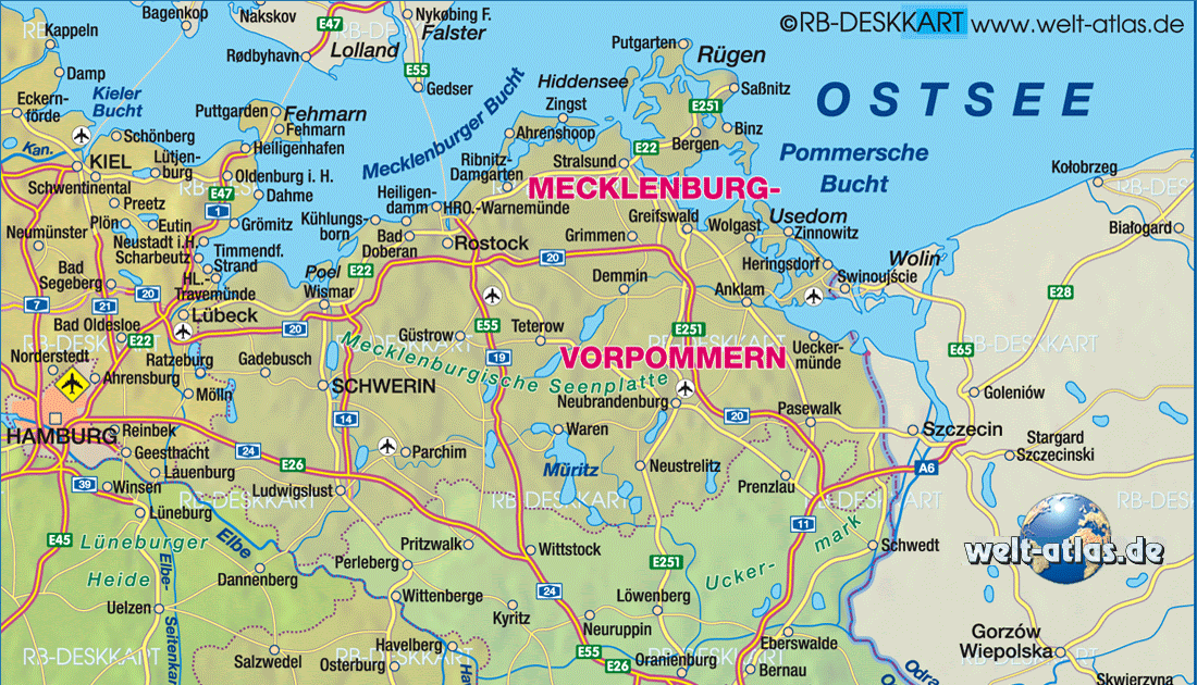 Ostdeutschland Karte | Karte