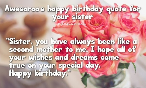 Cute Birthday Wishes For Sister