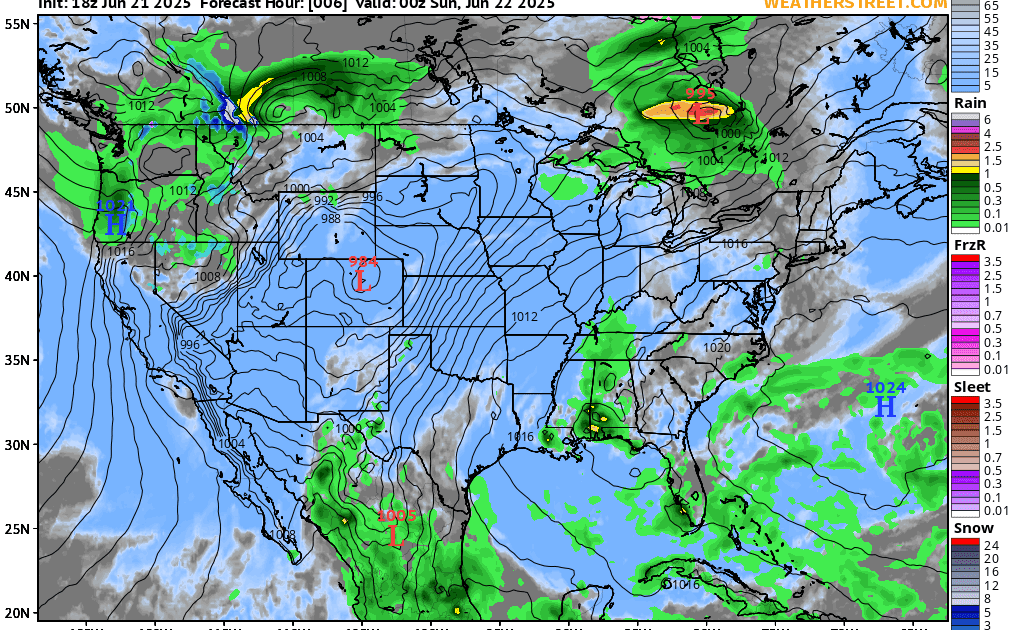 10 Day Us Weather Map | map of interstate