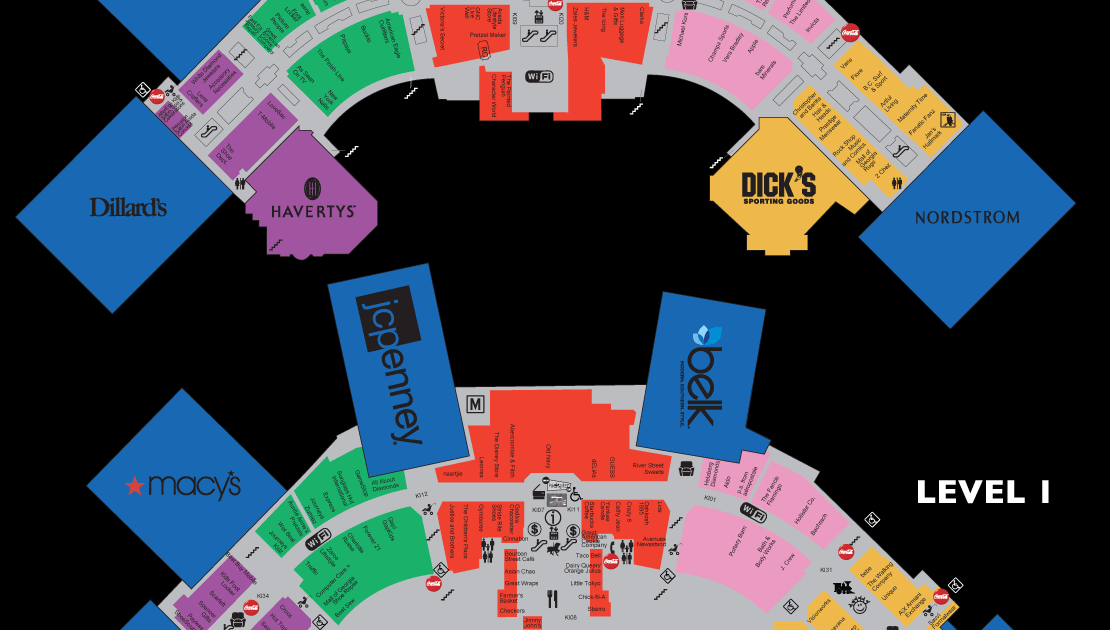 Mall Of Georgia Stores Map - Valley Zip Code Map