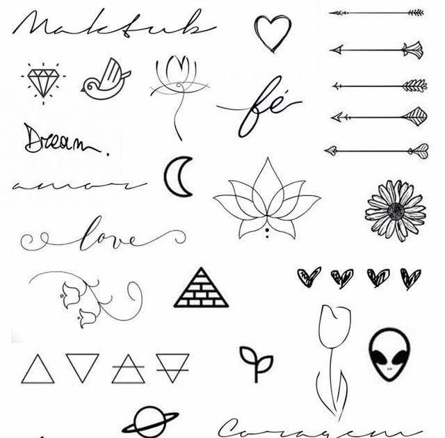 Small Tattoo Designs For Girls On Paper - Rectangle Circle