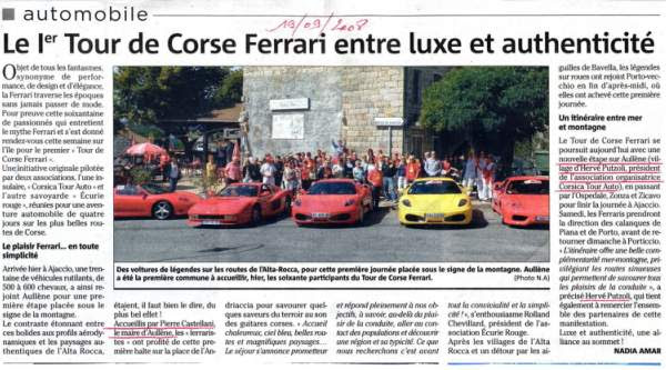 Tour Corse Ferrari