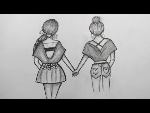 Friendship Drawing Easy Step By Step - Draw-fDraw