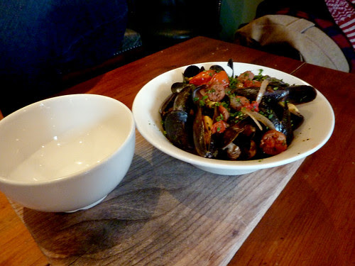 Mussels with Merguez