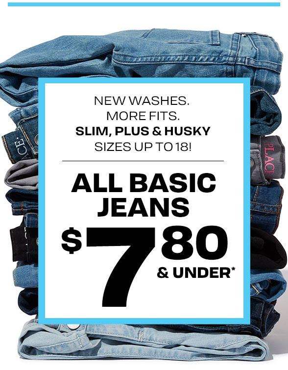 All Basic Jeans $7.80 & Under