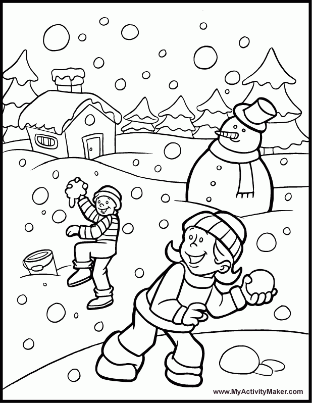 Featured image of post Winter Coloring Pages For Toddlers