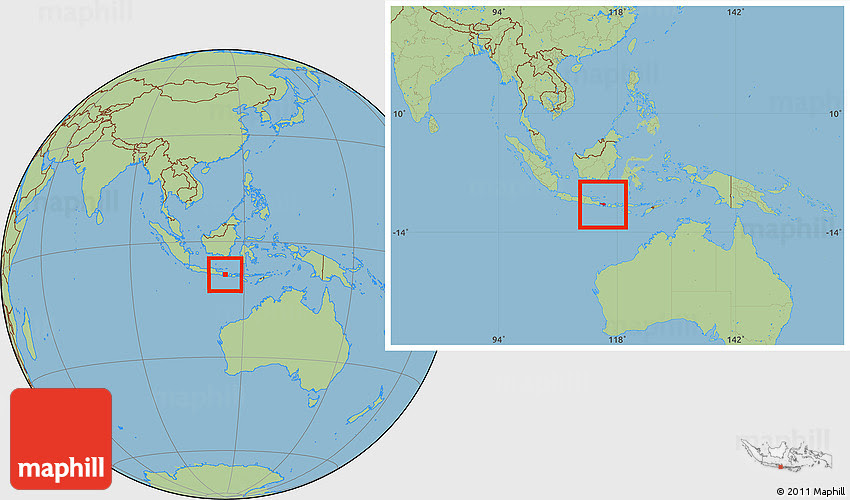 Location Of Bali On World Map