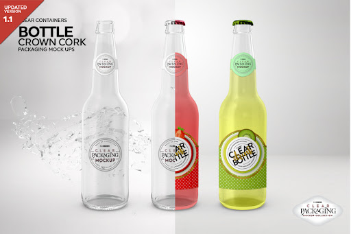 Download Free Crown Cork Bottle Mock Up Psd Mockups Yellowimages Mockups