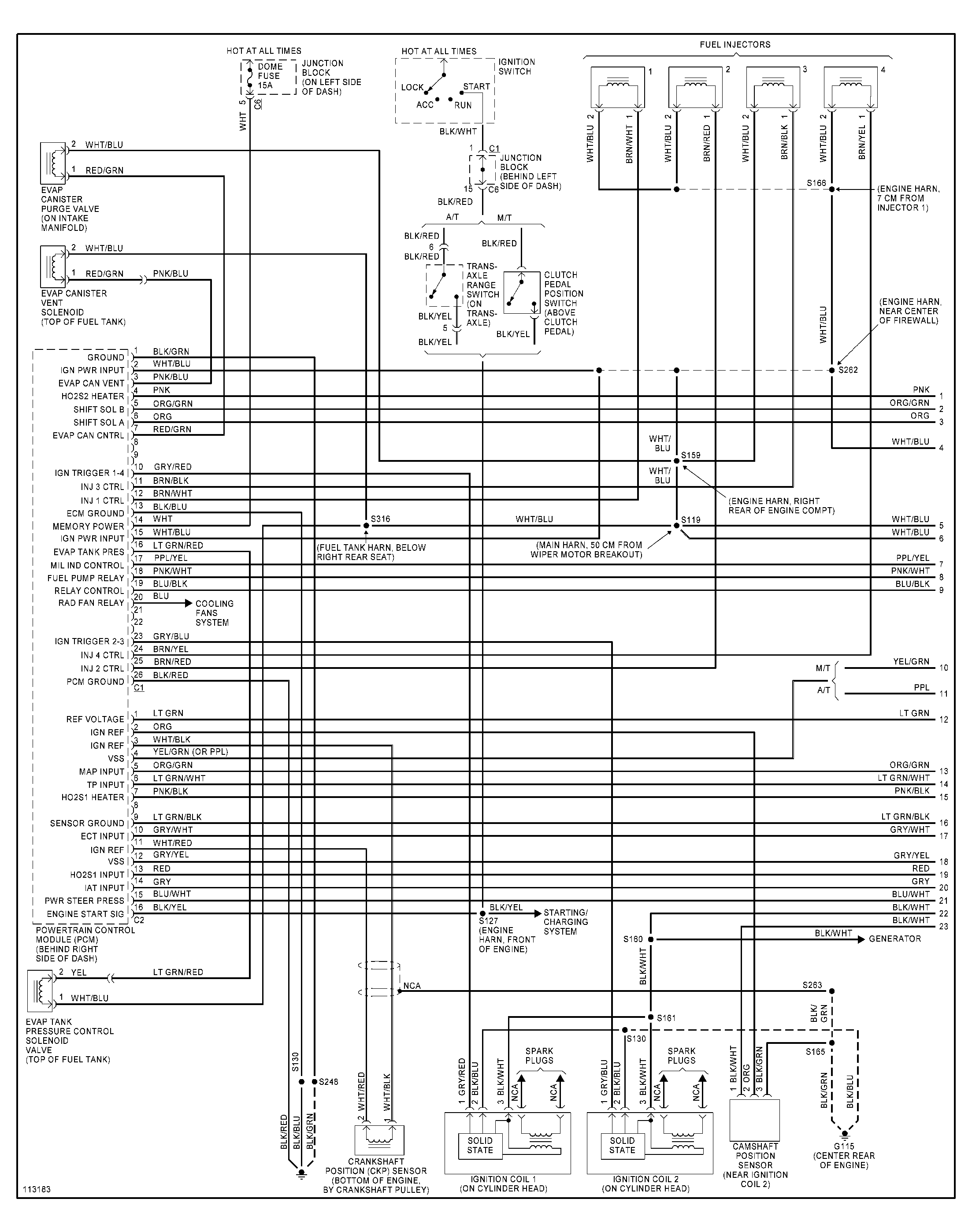 96 Geo Tracker Engine Diagram Ignition