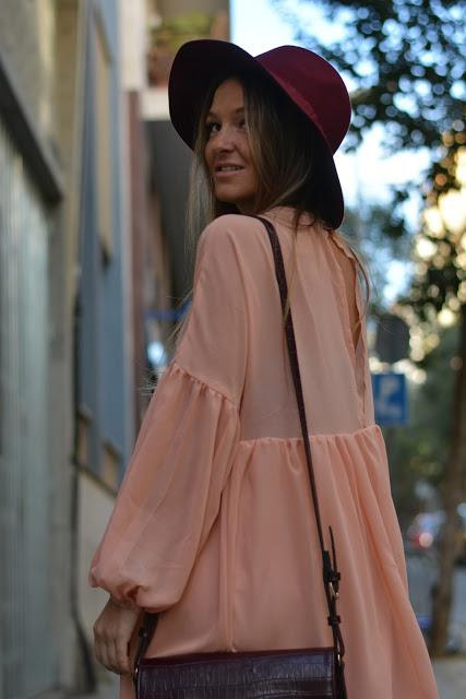 SALMON BABYDOLL DRESS SALMON BABYDOLL DRESS