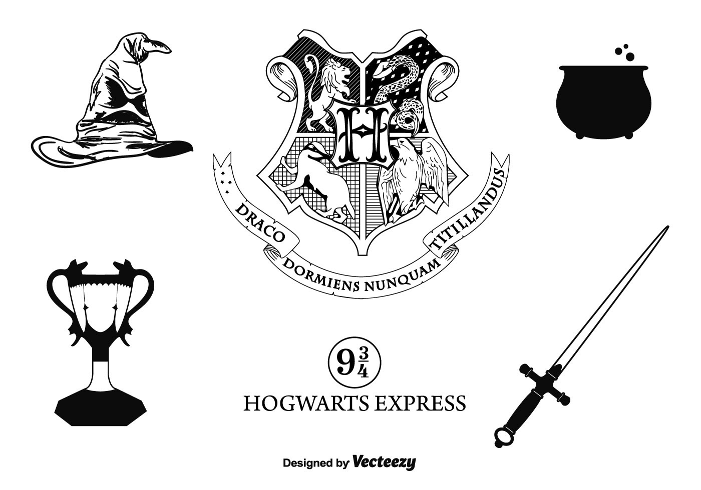 Free SVG Harry Potter Hogwarts Crest Svg 16321+ DXF Include