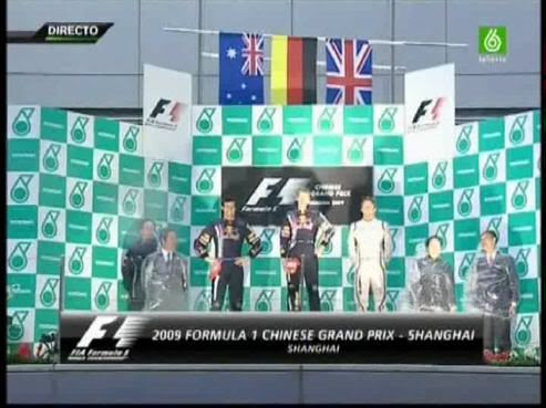 Podium GP China 2009