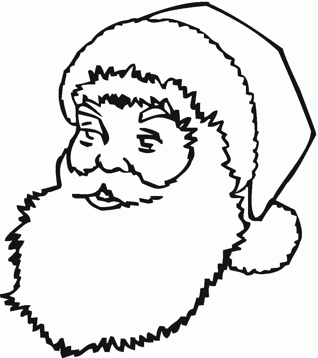 Images Of Outline Santa Claus Beard Template Printable Santa Beard Clipart