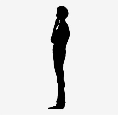 Man Standing Silhouette Side View Png - annialexandra