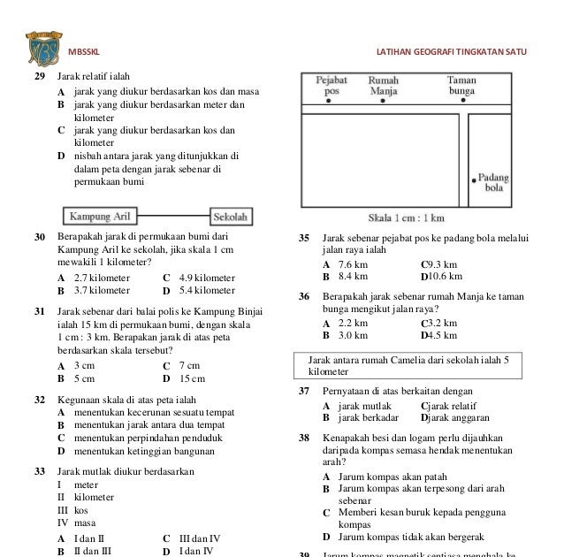 Contoh Soalan Sains Tingkatan 2 Kssm  Contoh Soalan Ujian Kemasukan