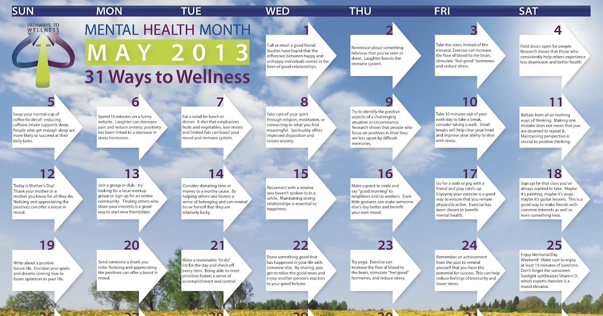 Mental Health Connections Calendar [Latest Revision ...