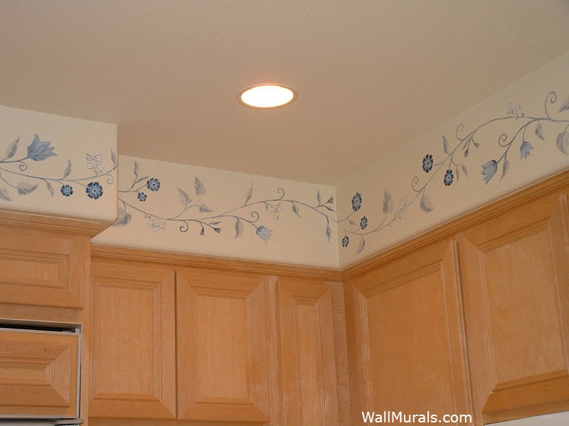 kitchen wall borders peel and stick