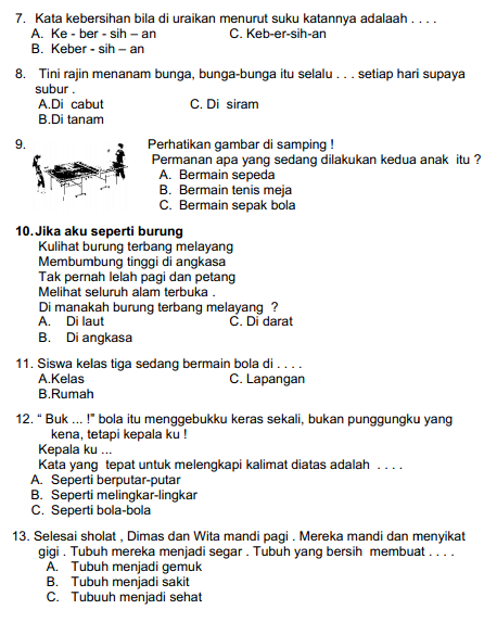 Soal Bahasa Indonesia Kelas 10 Dan Kunci Jawaban - Dunia Sekolah ID