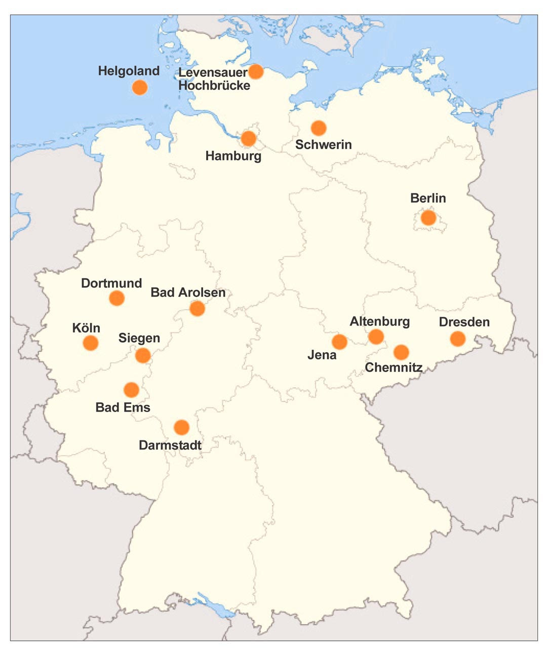 Karta över Tyskland Städer | Karta 2020