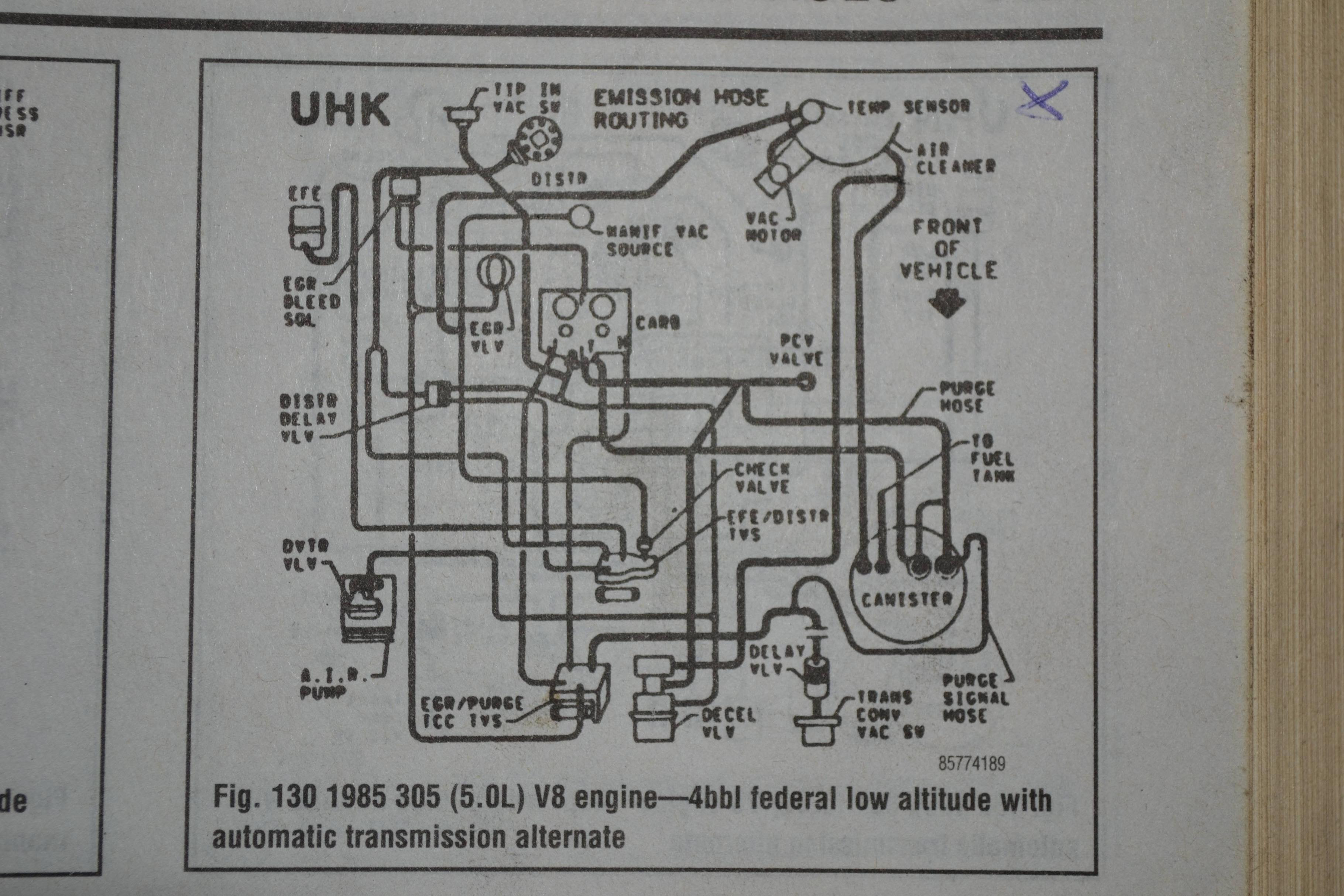 Wiring Diagram Database  1986 Chevy Truck Vacuum Diagram
