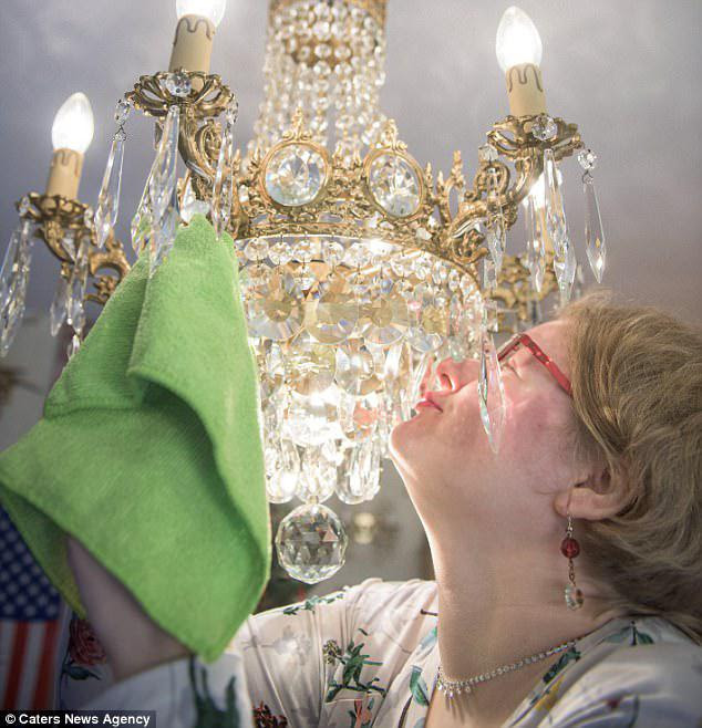 Amanda Liberty is in an open relationship with her chandelier collection, revealing that she is engaged to one named Lumiere (not pictured)