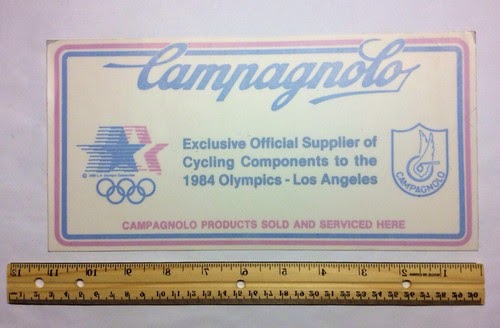 Campy Only!: Rare 1984 Olympics Campagnolo Decal For Sale